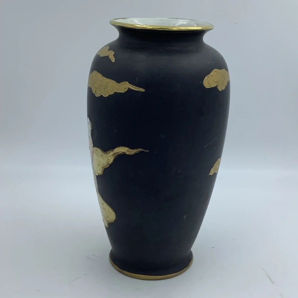Rising Sun Japanese Hand Painted Vase